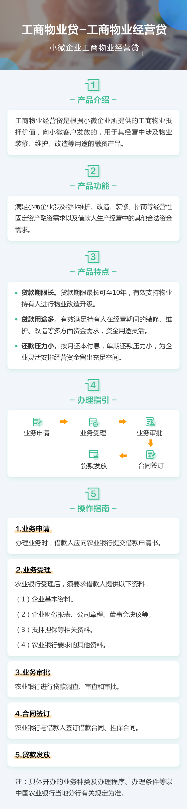 工商物业经营贷